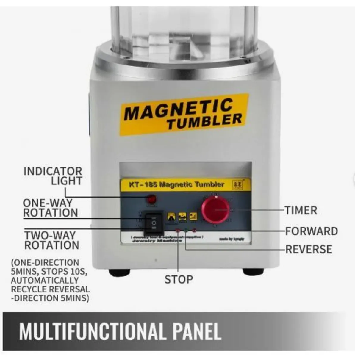 KT-185 Magnetic Tumbler 180mm - Image 4