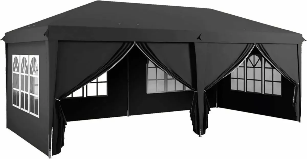 Pop Up Gazebo 3x6m with Sides Windows Tent - Image 2