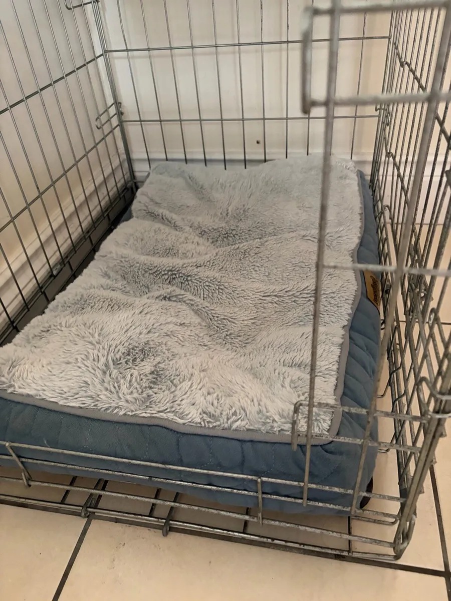 Dog / Pet Crate – Foldable Metal Cage with Tray - Image 4