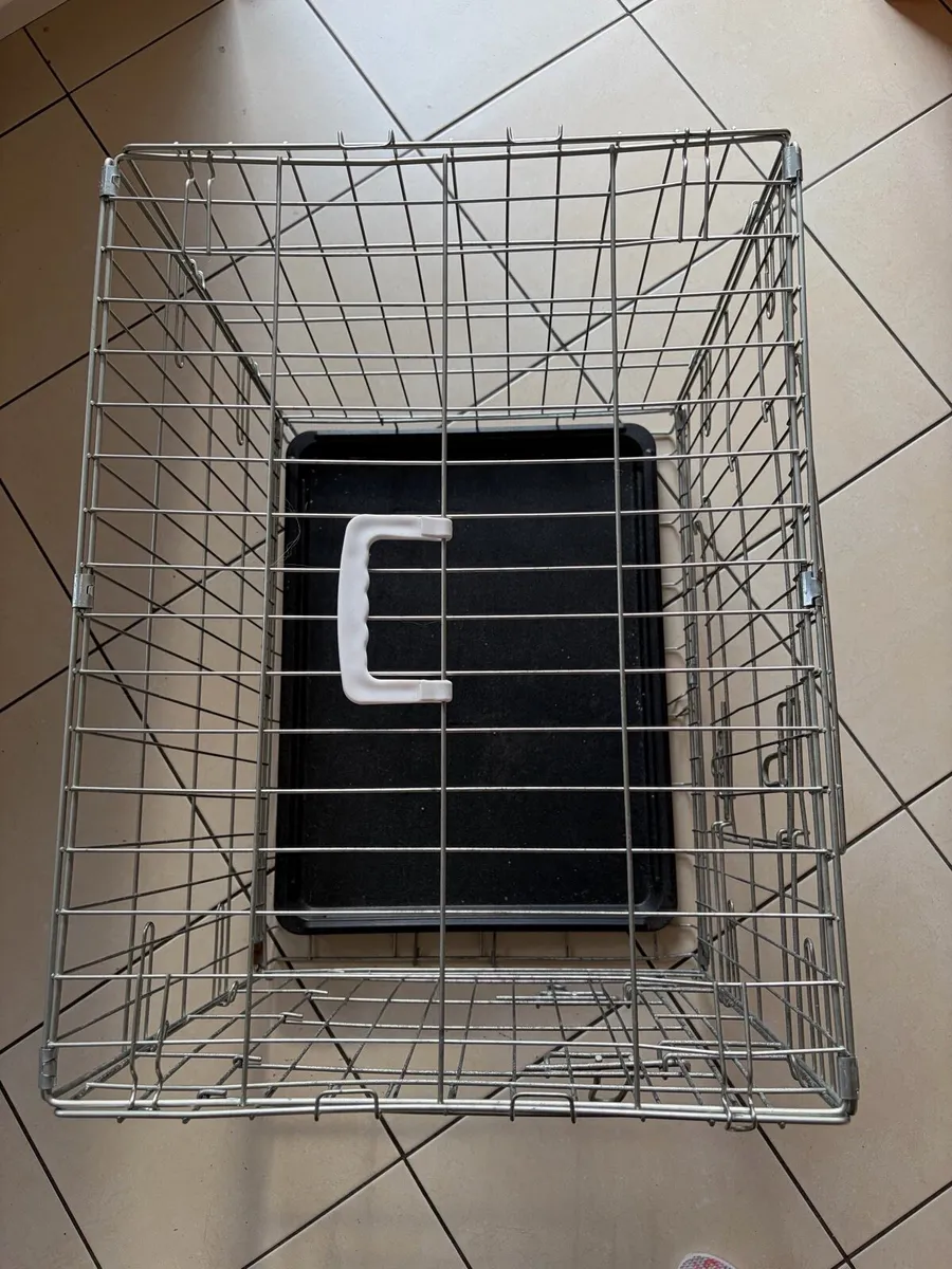 Dog / Pet Crate – Foldable Metal Cage with Tray - Image 2