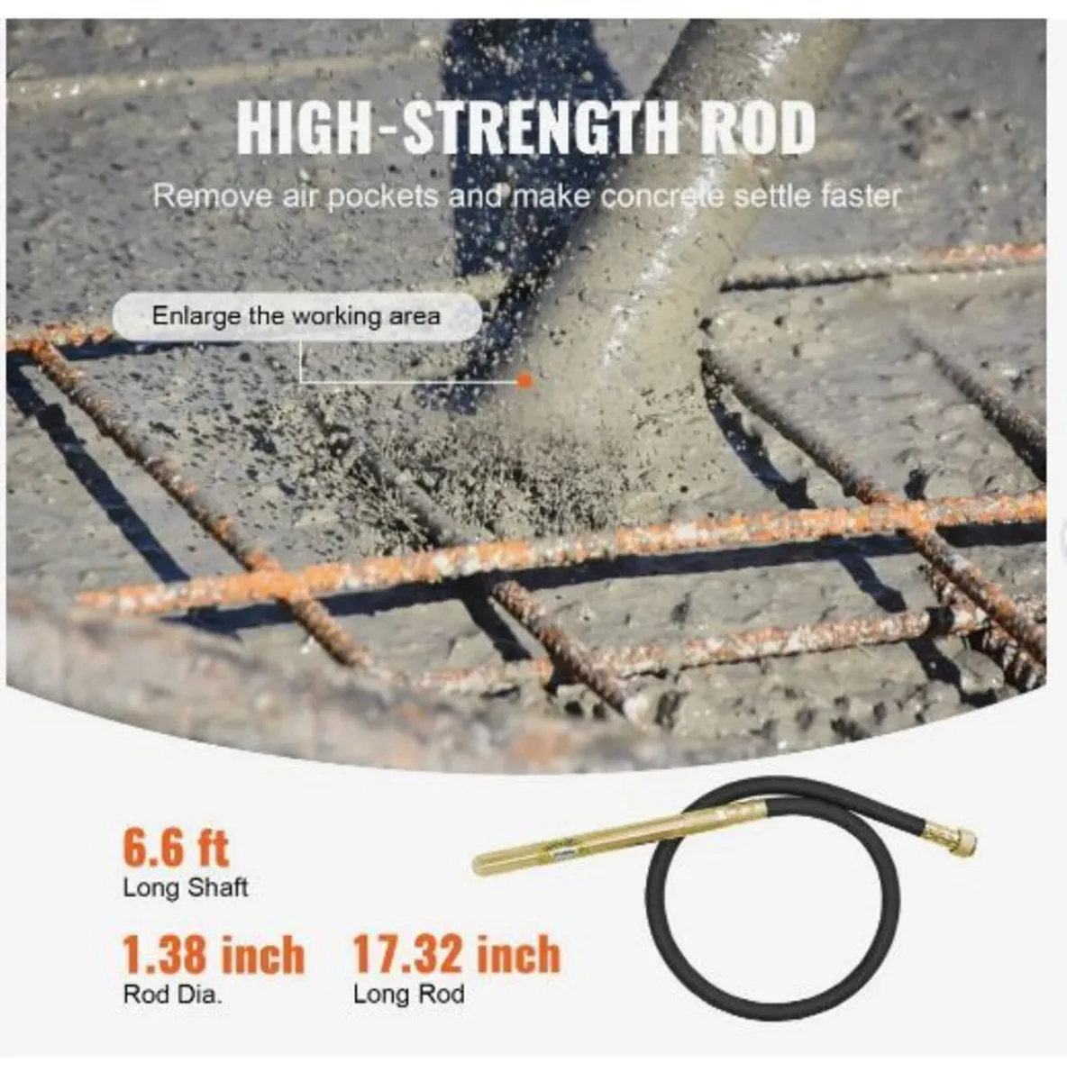 Handheld Concrete Vibrator, 960W - Image 2