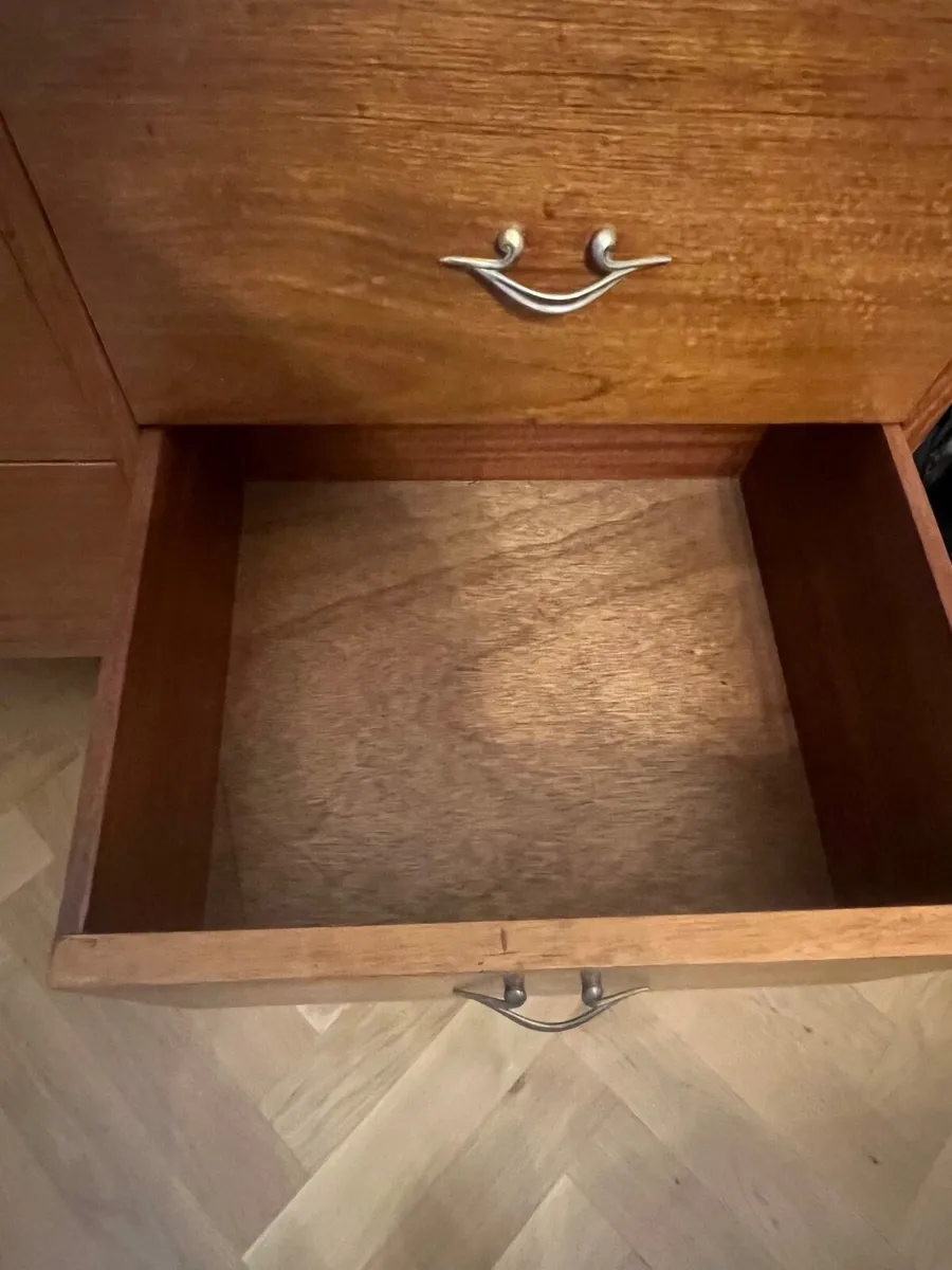 Vintage Mid-Century Teak Dressing Table w/ Mirror - Image 2