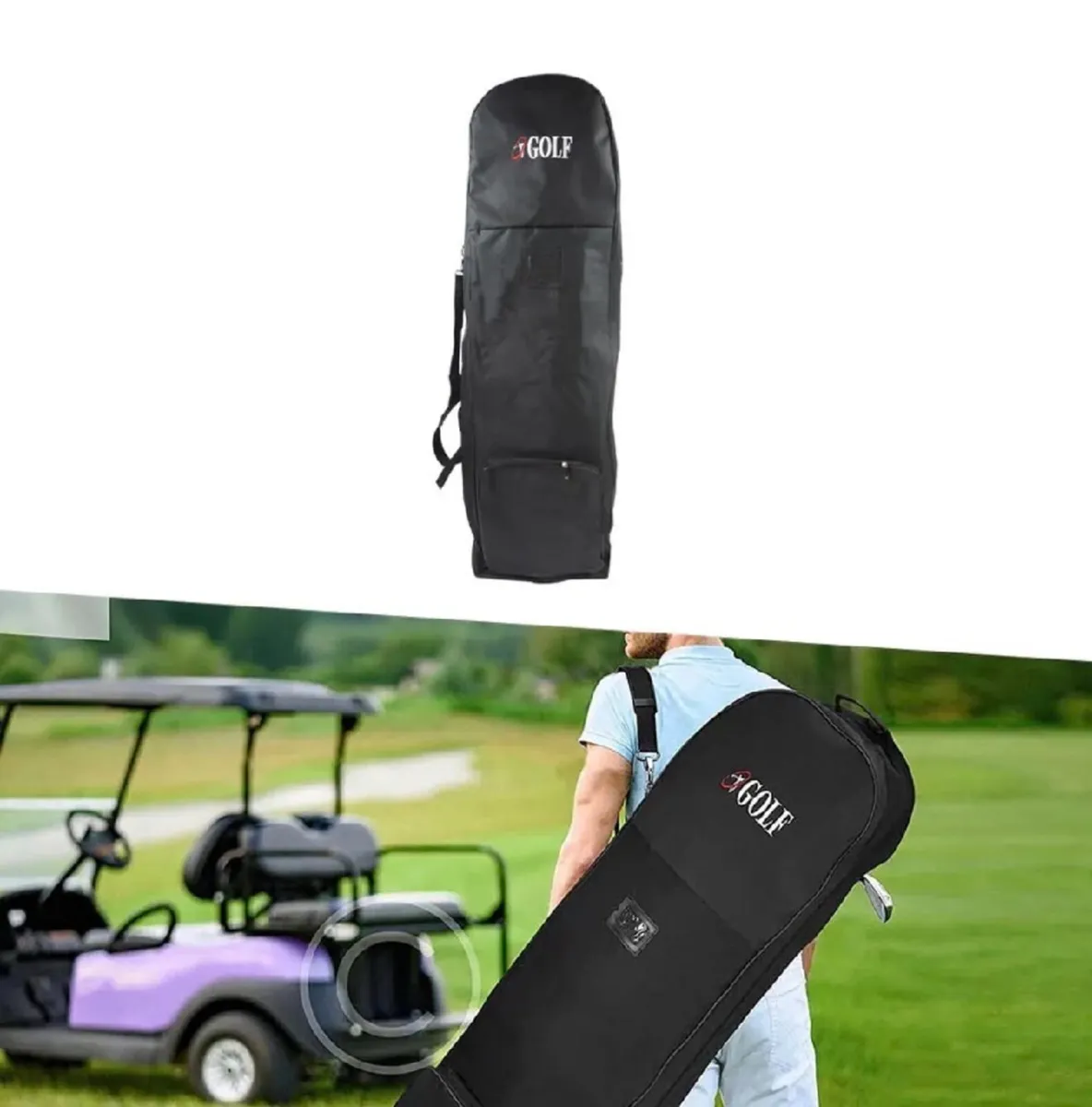 Golf Bag Flight Travel Case Foldable Cover NEW - Image 3