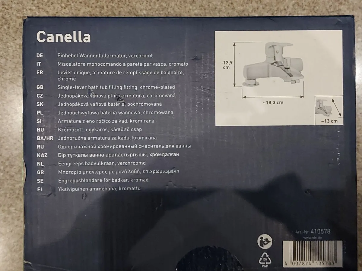 NEW CHROME Single-Lever Bath Tub Filling Fitting - Image 3