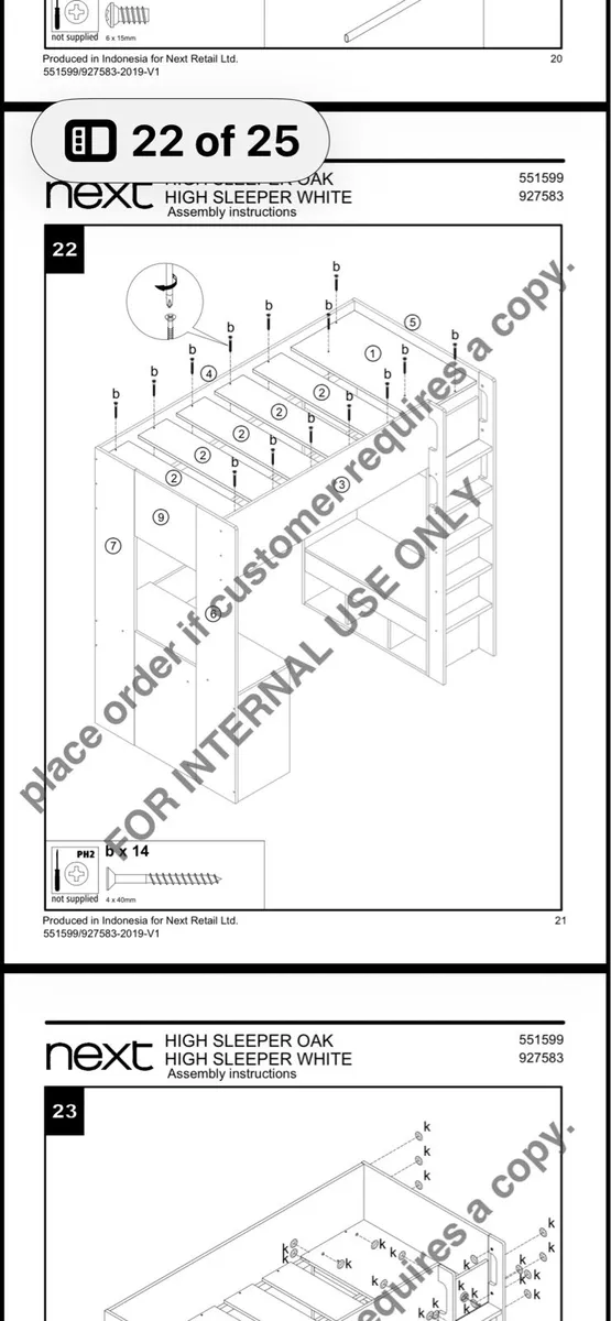 Kids high sleeper bed - Image 2