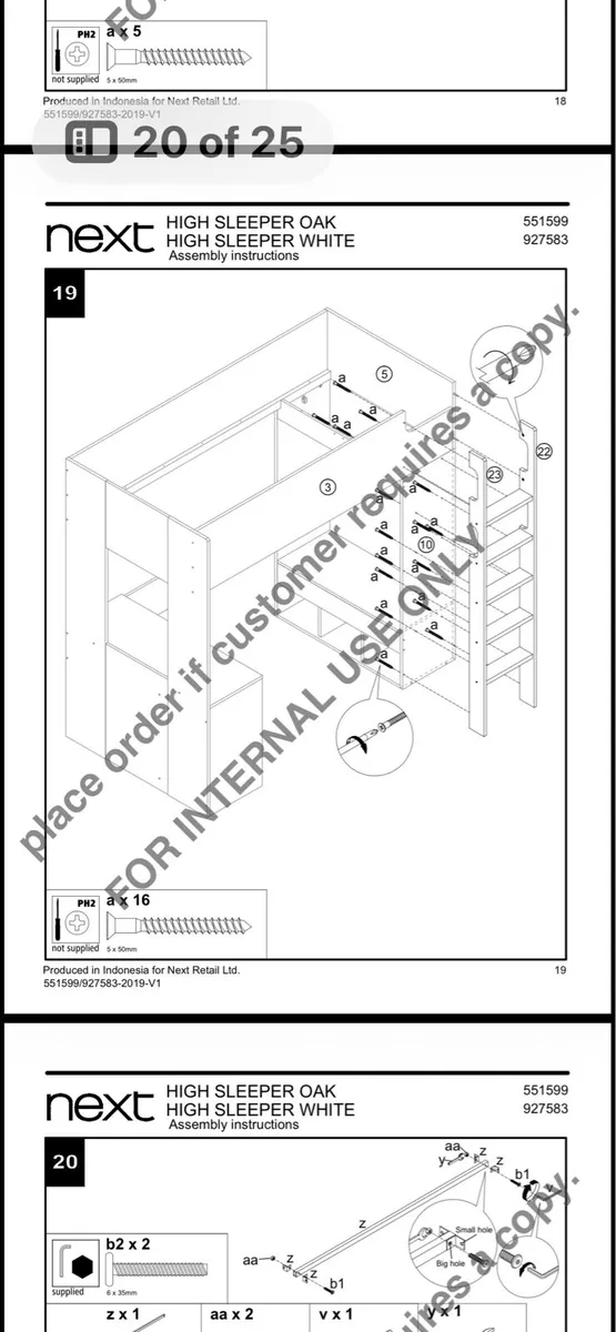 Kids high sleeper bed - Image 3