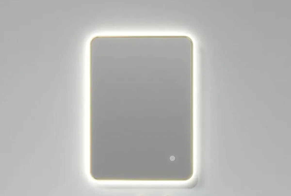Bathshack Cork - Brass 5x7 Bluetooth LED Mirror