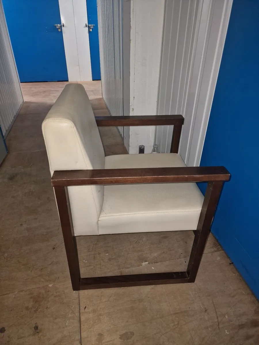 Restaurant Chair Cream Leather x 12 - Image 4