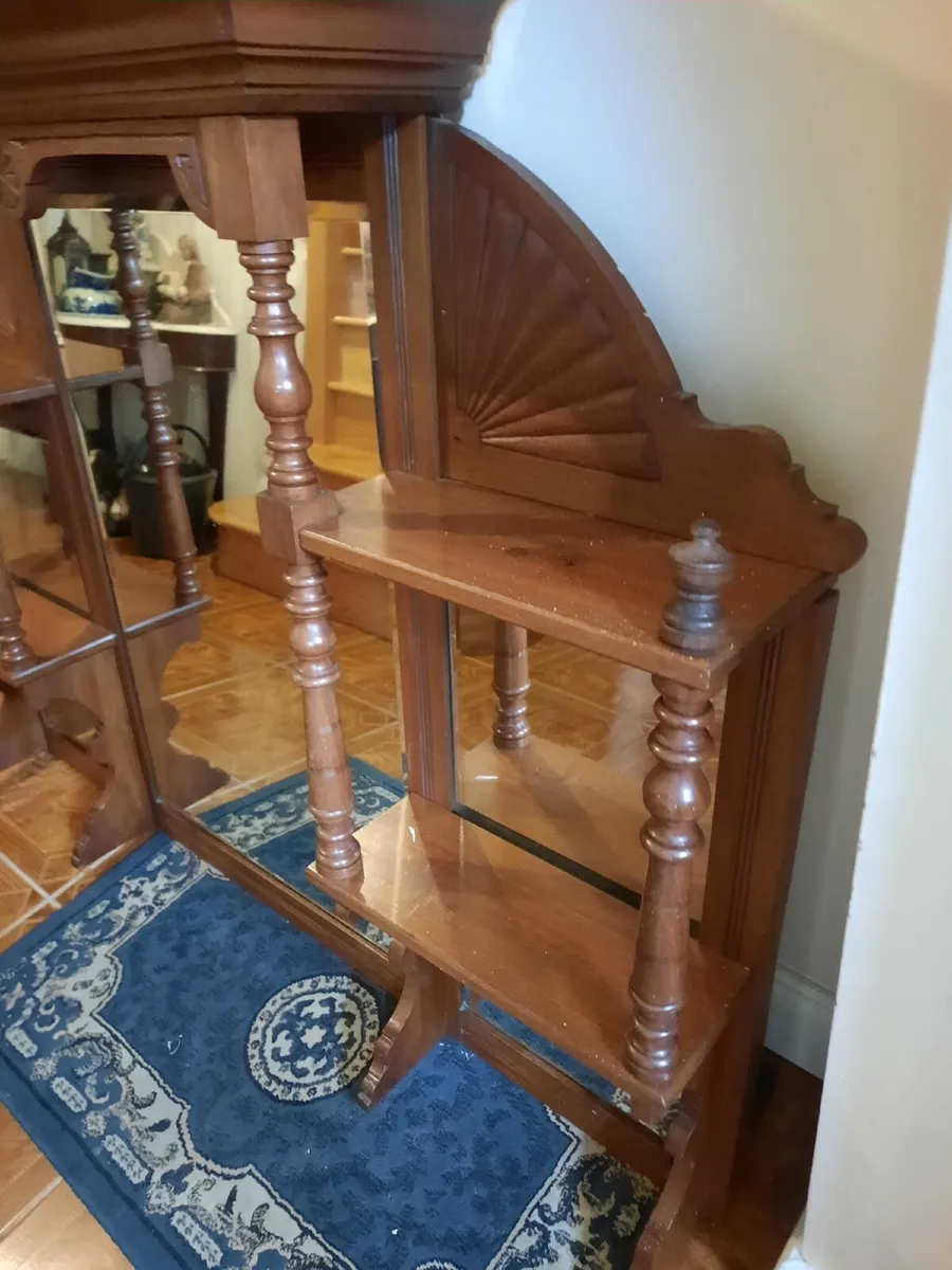 Antique overmantel - Image 2