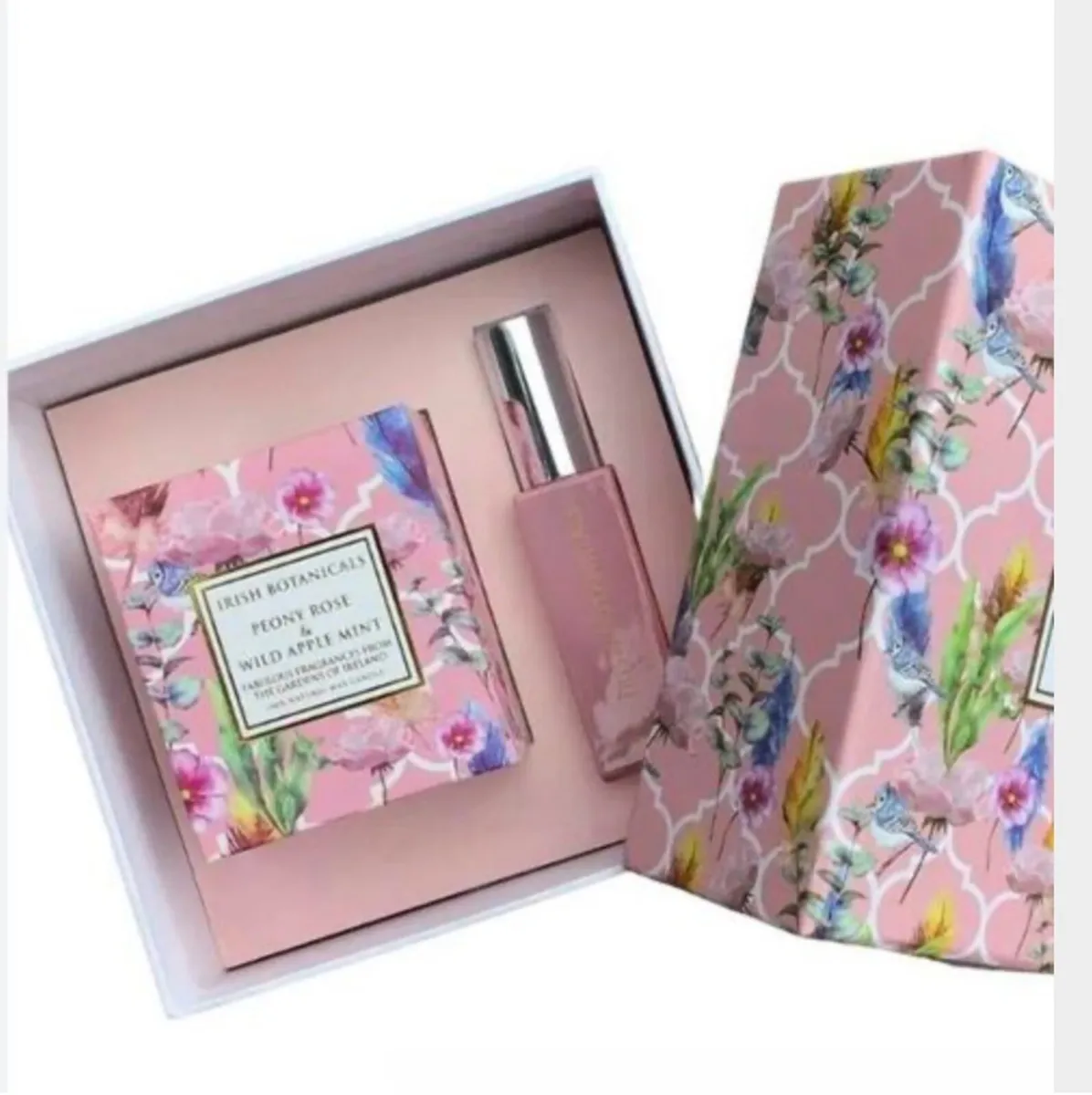 Peony Rose and Wild Apple Mint Wax Candle and Frag