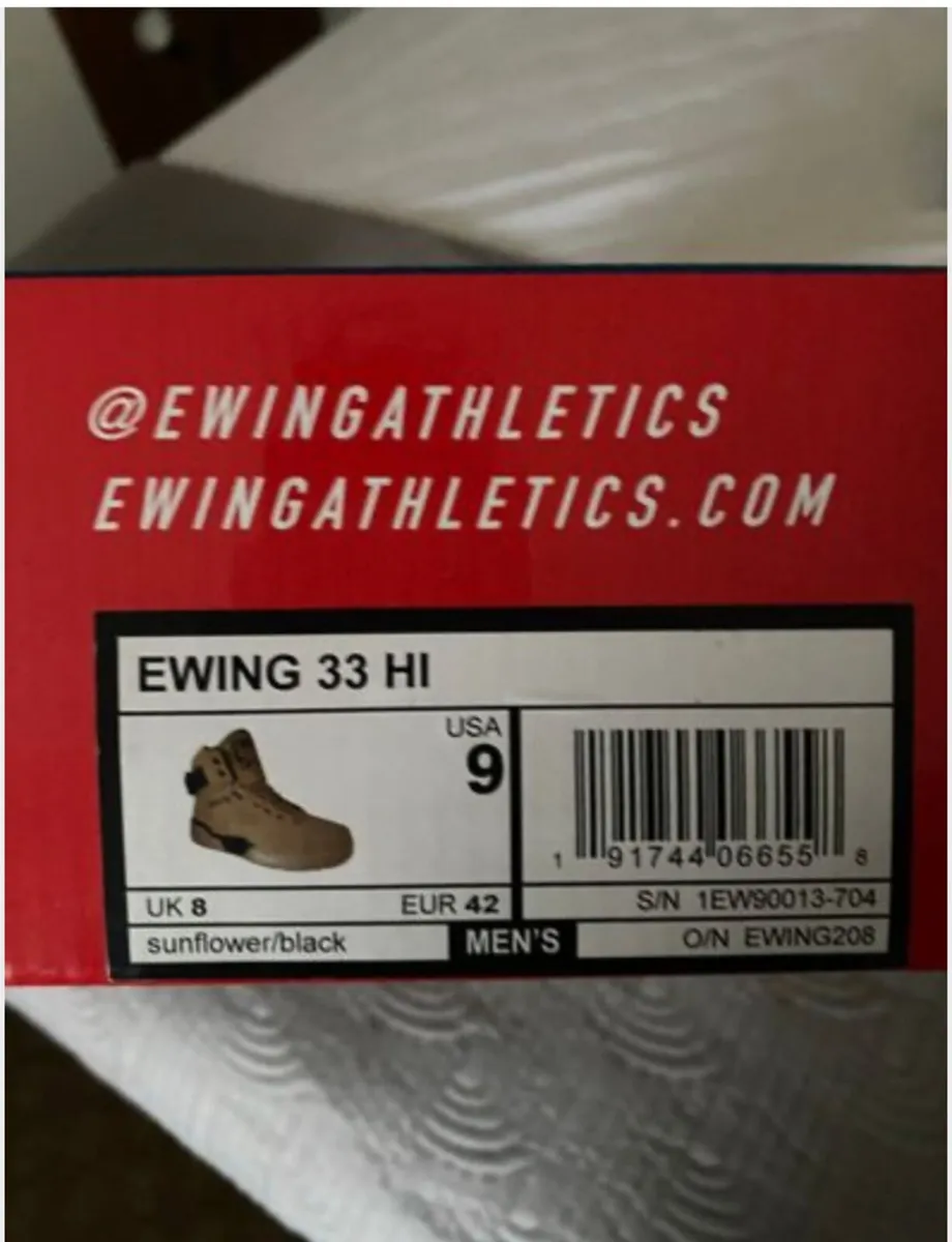 BNWT Patrick Ewing Men's 33 HI Sunflower/Black Siz - Image 2