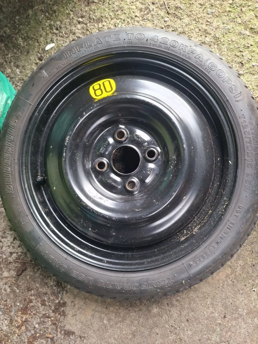 Temporary spare wheel