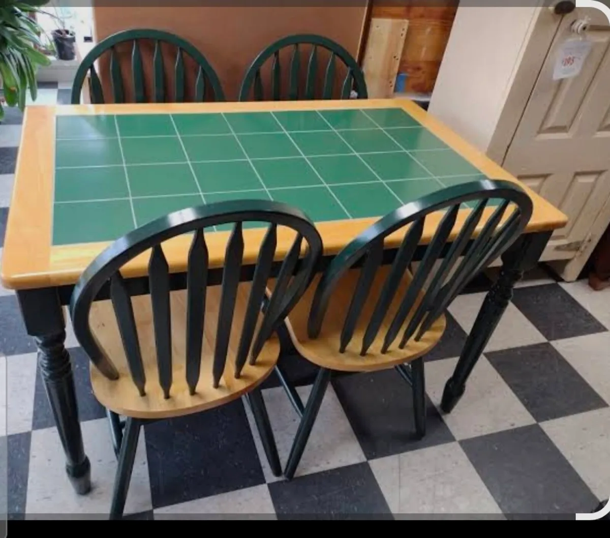 Dining table and chairs