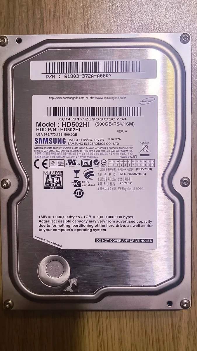 Storage Three Hard Drive 500 gb. USB connection - Image 2