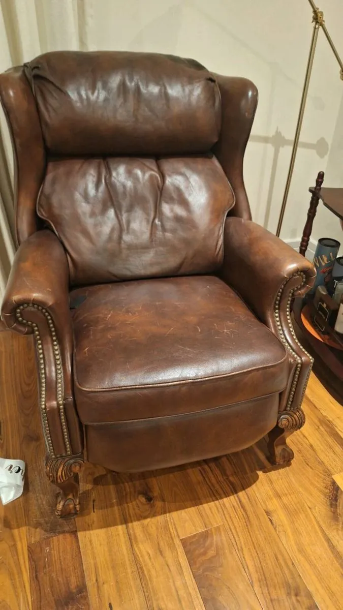 Leather arm chair - Image 1