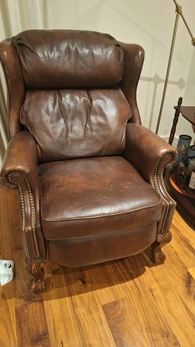 Leather arm chair - Image 2