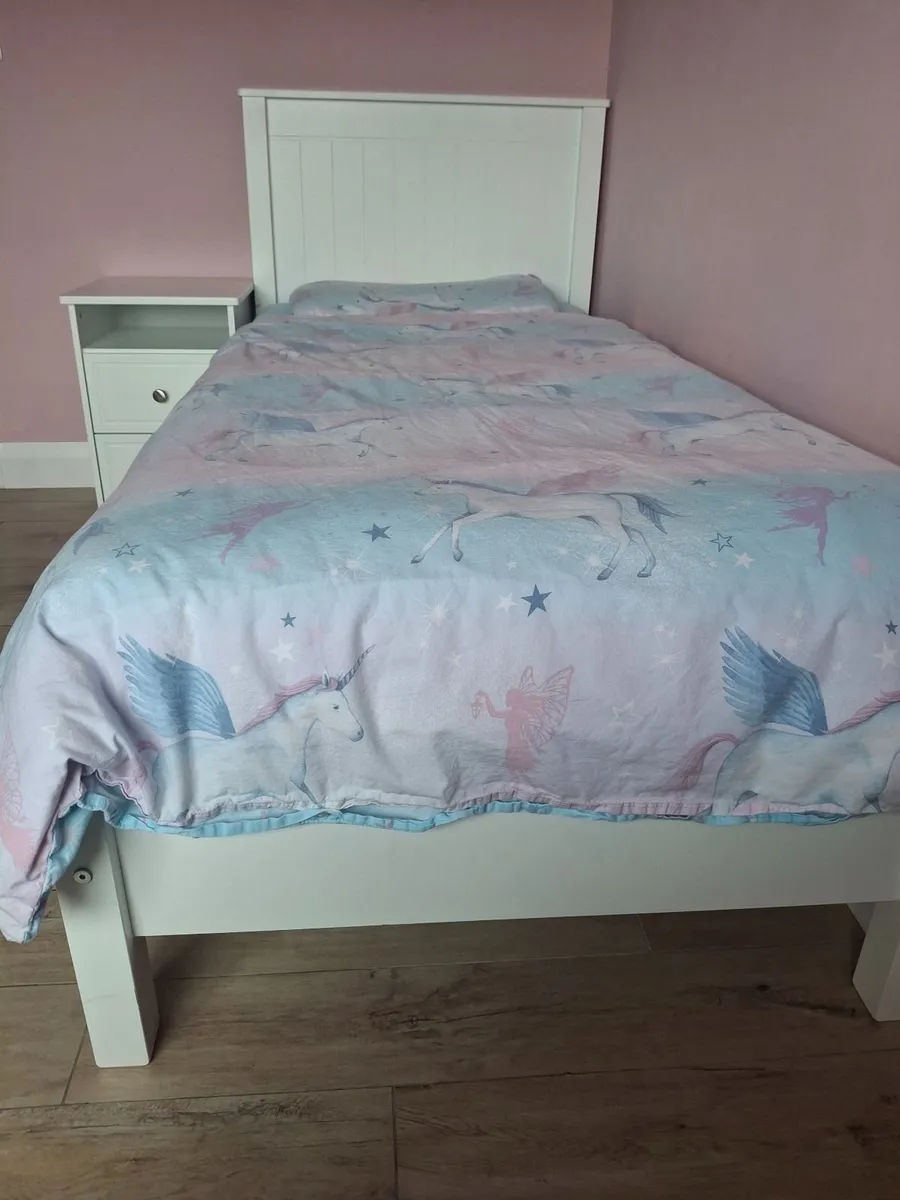Single Kids Bed (3ft) with Mattress and Locker - Image 3