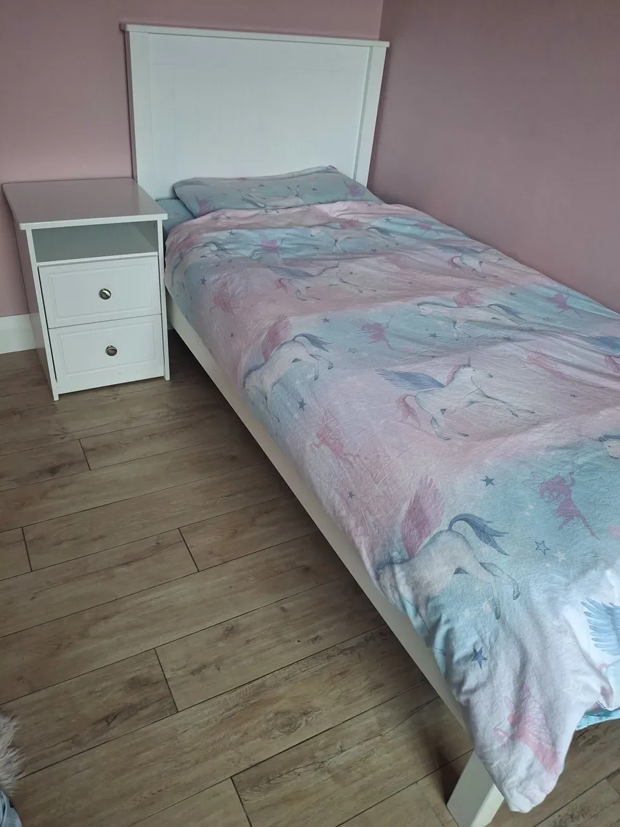 Single Kids Bed (3ft) with Mattress and Locker - Image 1