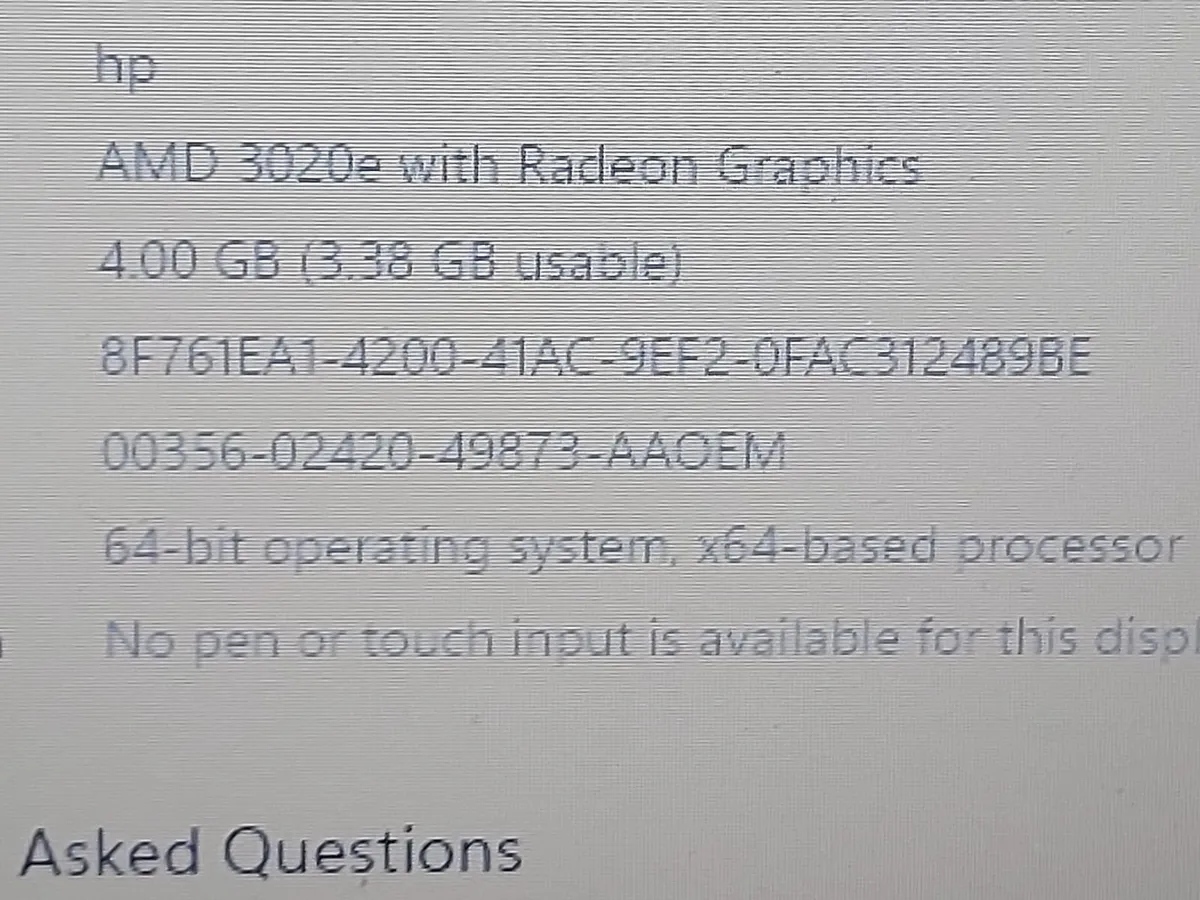 HP Laptop Model 14s-fq0060na, Purple, Windows 11 - Image 2