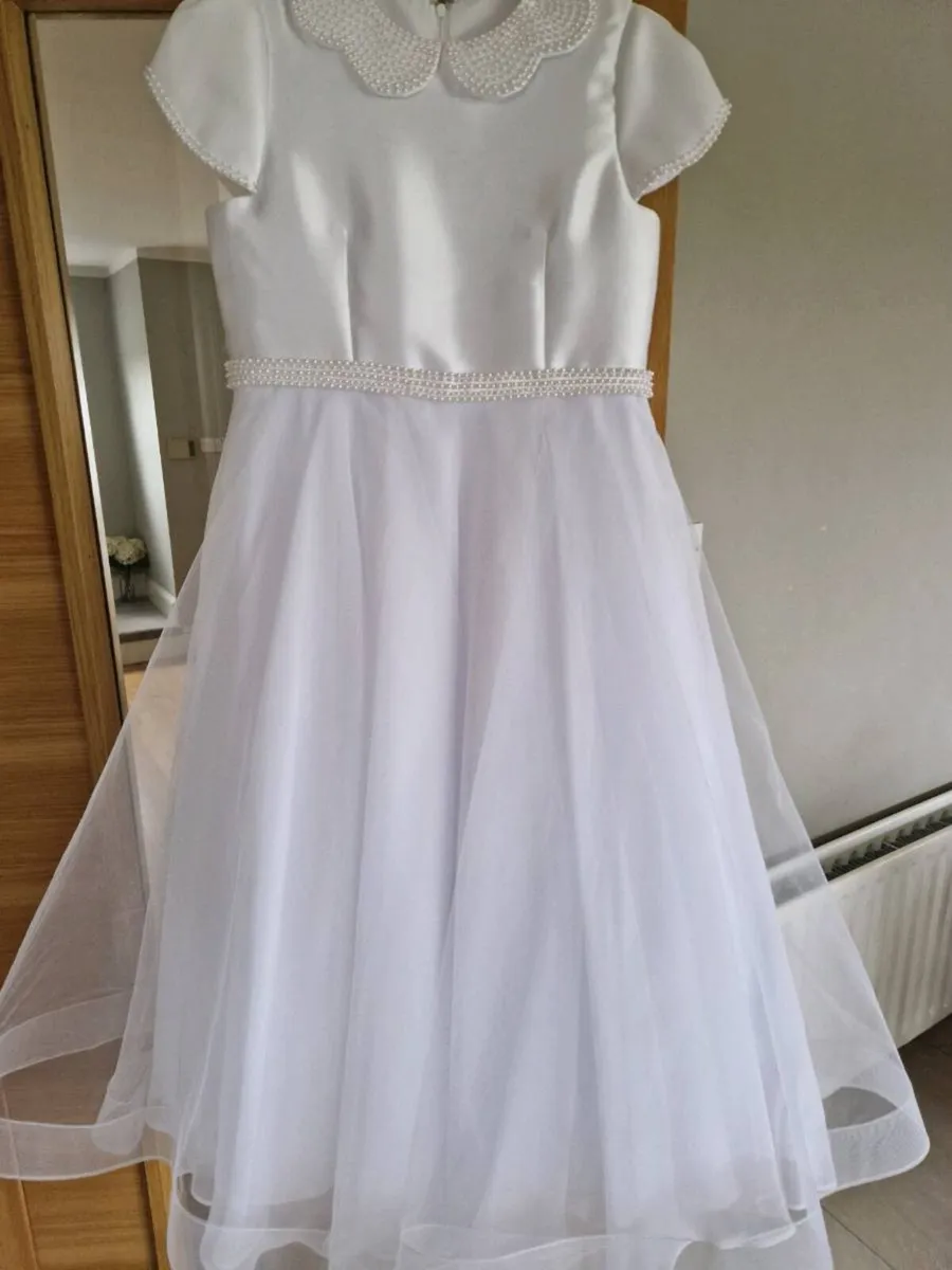 Communion Dress with Bag and Shoes - Image 2