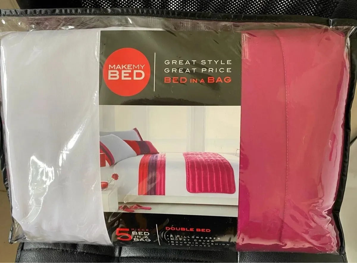 NEW SEALED Bed in a bag Set Double Size - Image 4