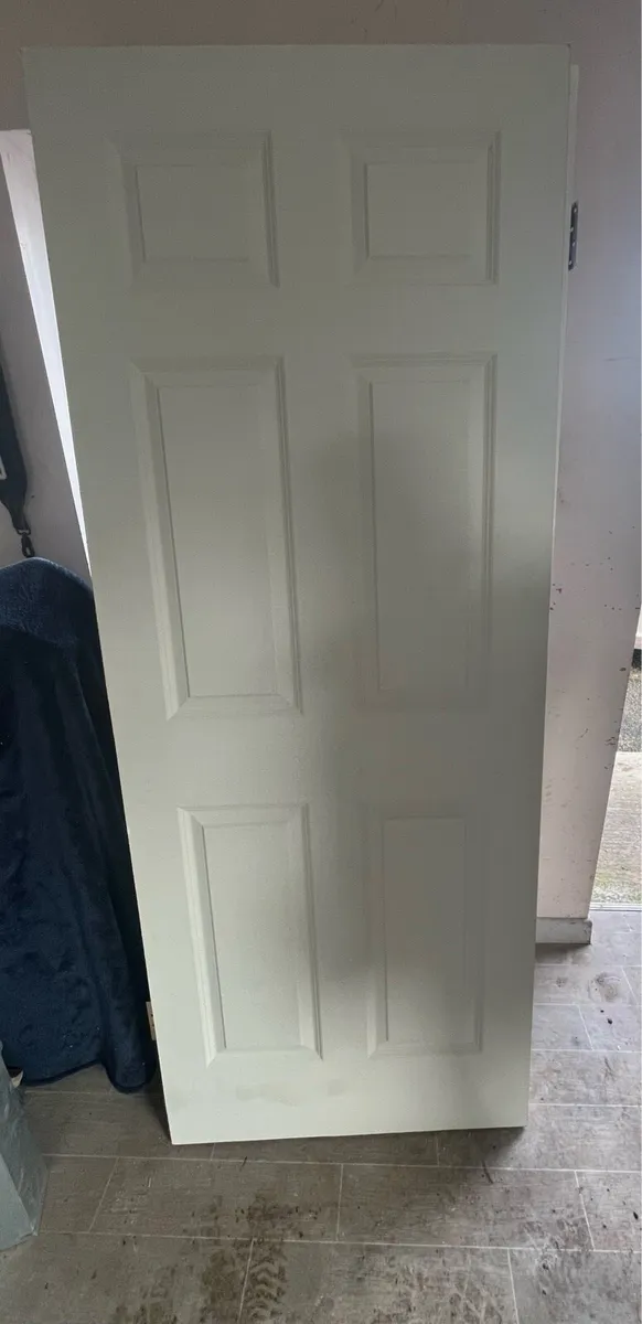5 Internal White Primed 6-Panel Door - Image 4