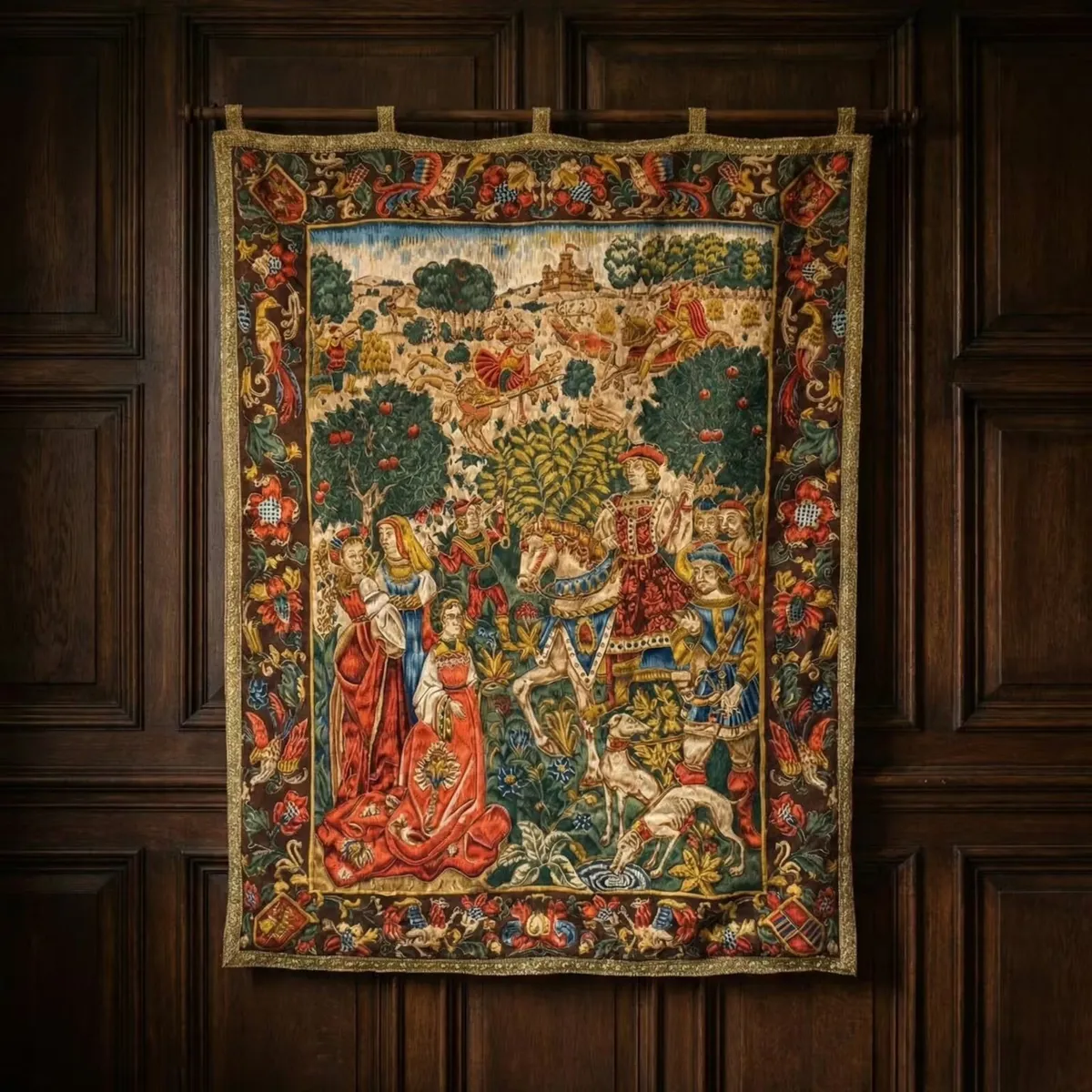 Very nice old tapestry with good colours