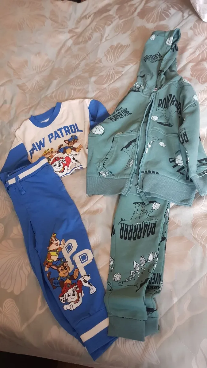 Boys clothes bundle 3-4 years old+ shoes books - Image 1