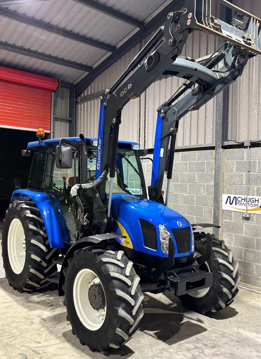 NEW HOLLAND TL90A c/w Quicke Q36 loader - Image 3