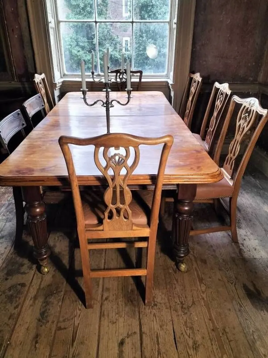 Victorian mahogany extension Dining Table - Image 2