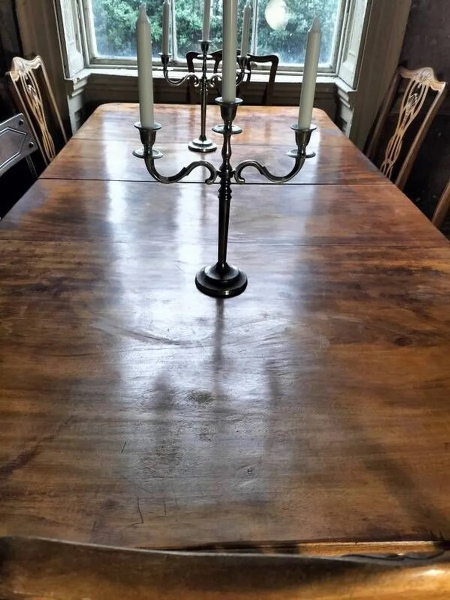 Victorian mahogany extension Dining Table - Image 3