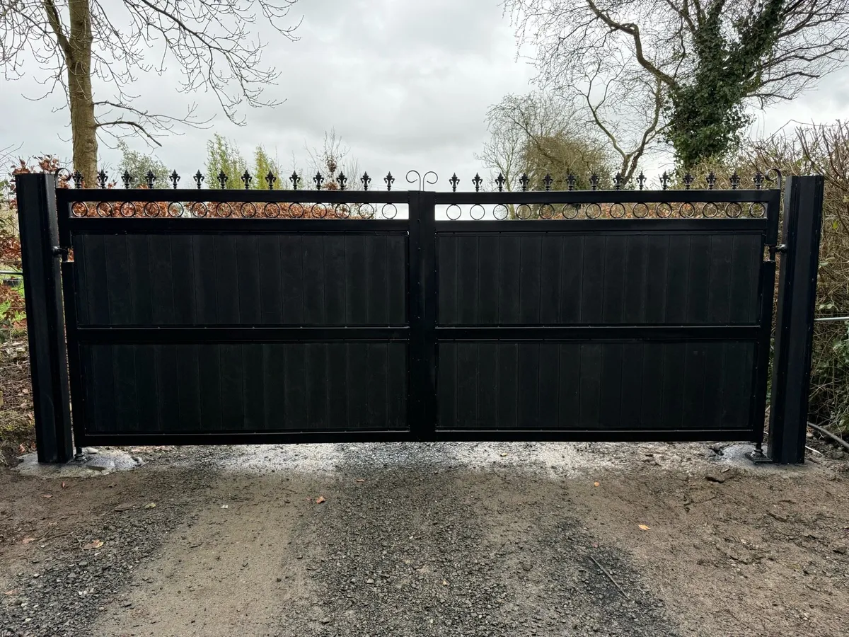 Modern gates with PVC infill & 100 years warranty - Image 1
