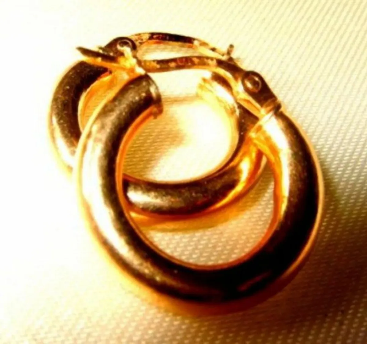 Vintage Hallmarked 9ct Gold Hoops - Image 4