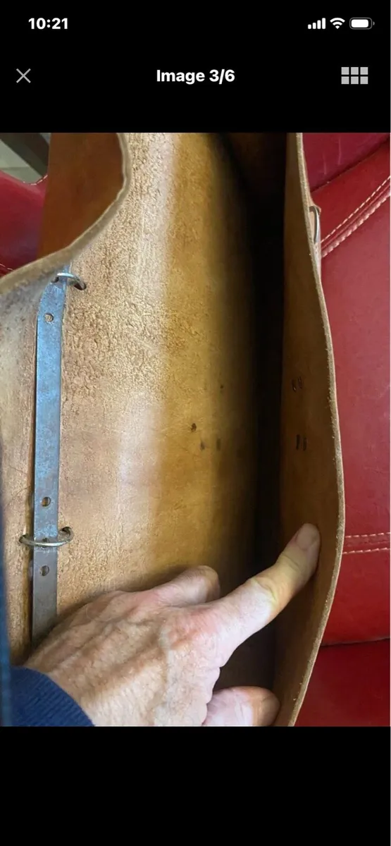 Vintage Leather Laptop bag/ Briefcase - Image 3