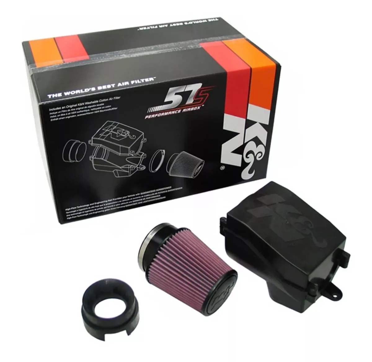K&N 57S-9505 Cold Air Intake System Audi Seat VW - Image 1