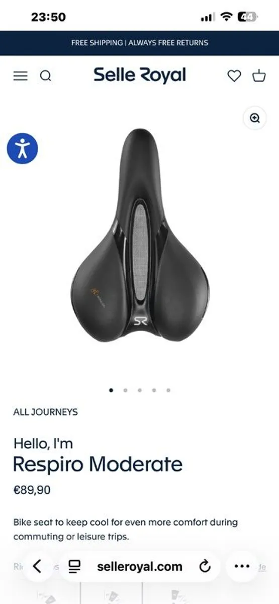 Bike Saddle Selle Royal Respiro Moderate - Image 3