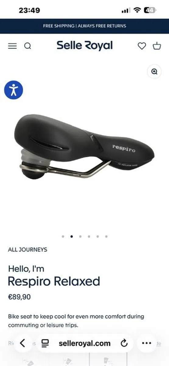 Bike Saddle Selle Royal Respiro Relaxed - Image 4