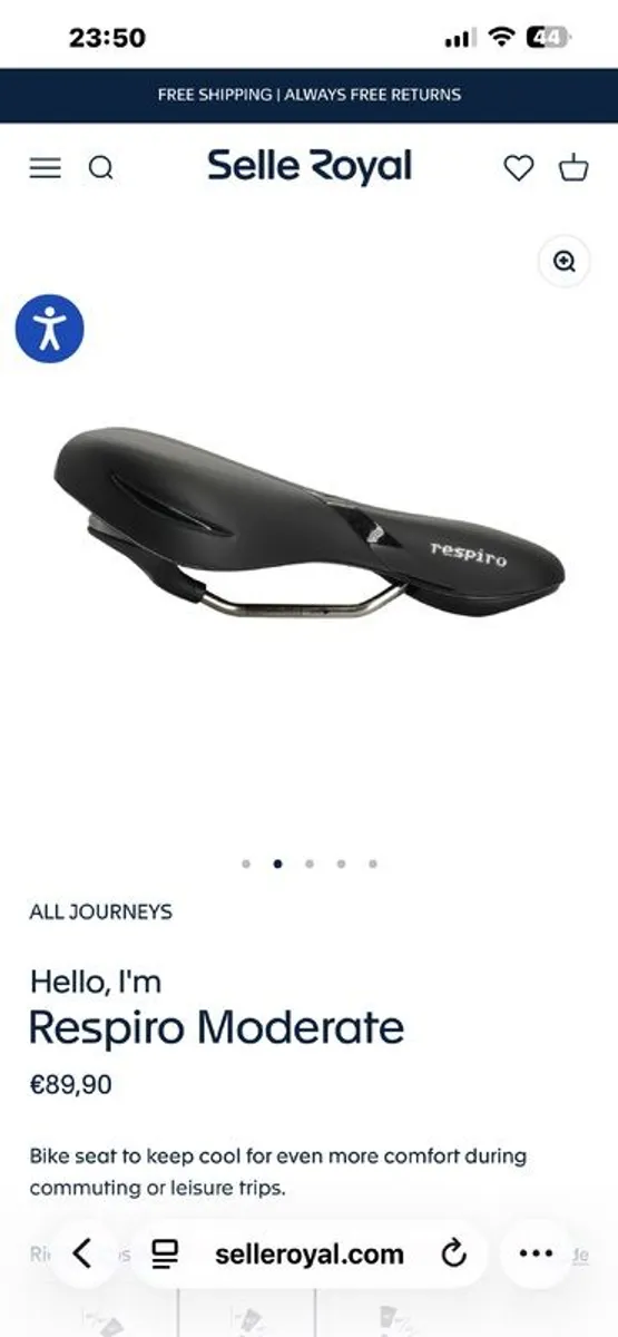 Bike Saddle Selle Royal Respiro Moderate - Image 4