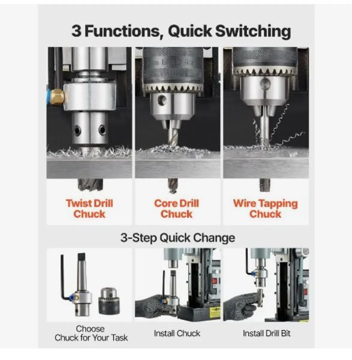 Magnetic Drill Press, 1500 W, 60 mm - Image 2