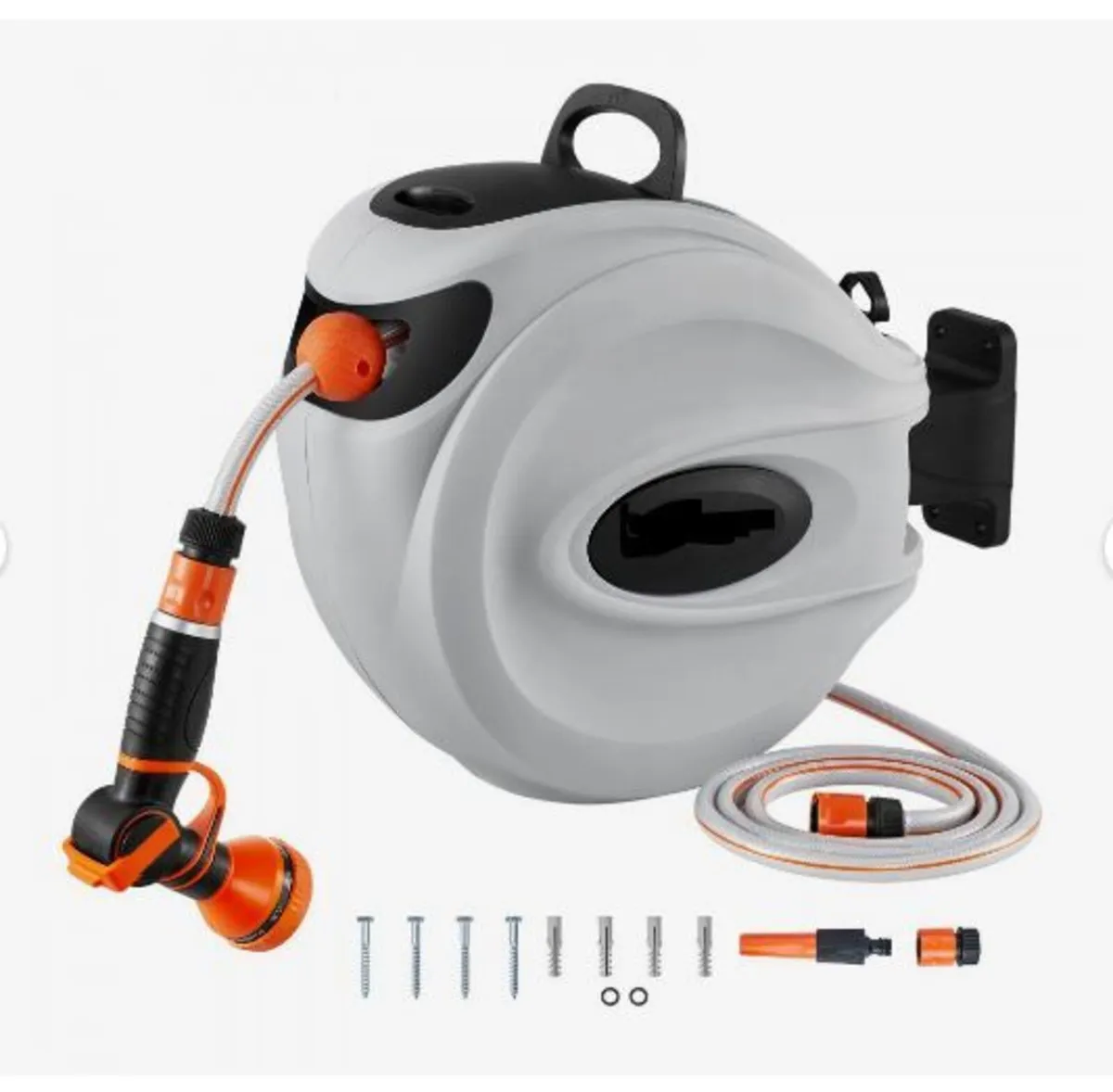 Retractable Hose Reel Water Hose Reel 25m x 1.3cm - Image 1