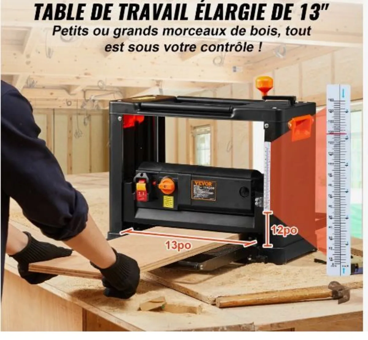 Thickness Planer, Two Speed, 33 cm - Image 3