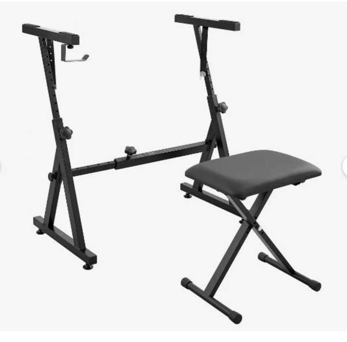 Piano Keyboard Stand and Bench Set - Image 1