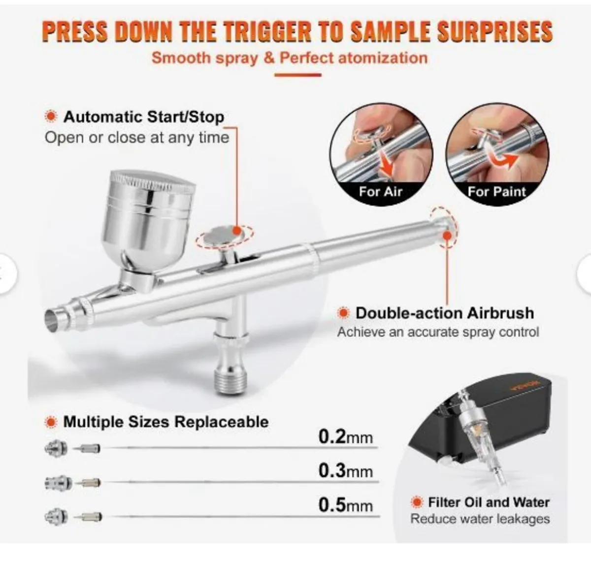 Airbrush Kit, Portable Airbrush Set - Image 3