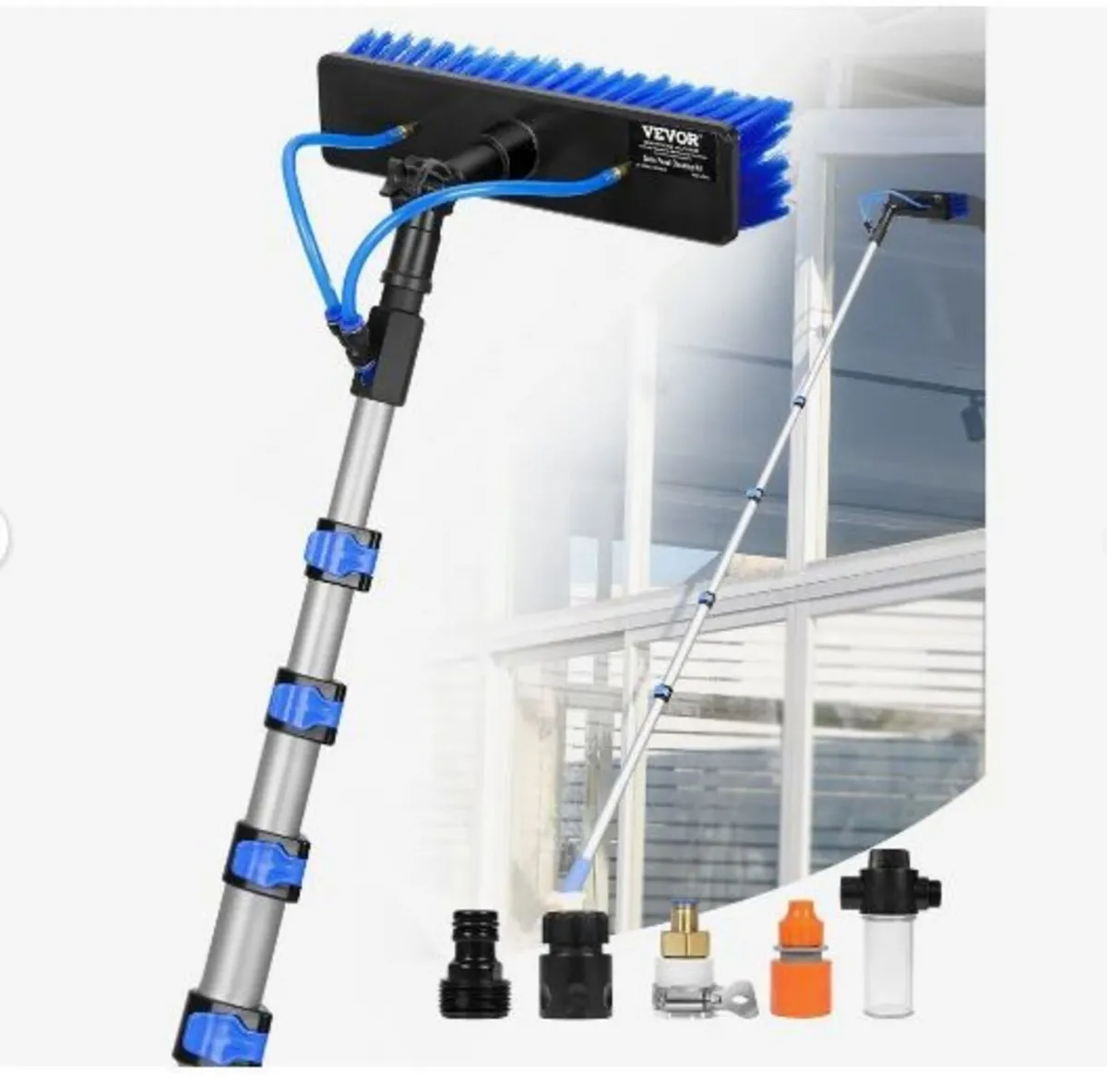 Water Fed Pole Kit, 7.3m Solar Panel Cleaning - Image 1