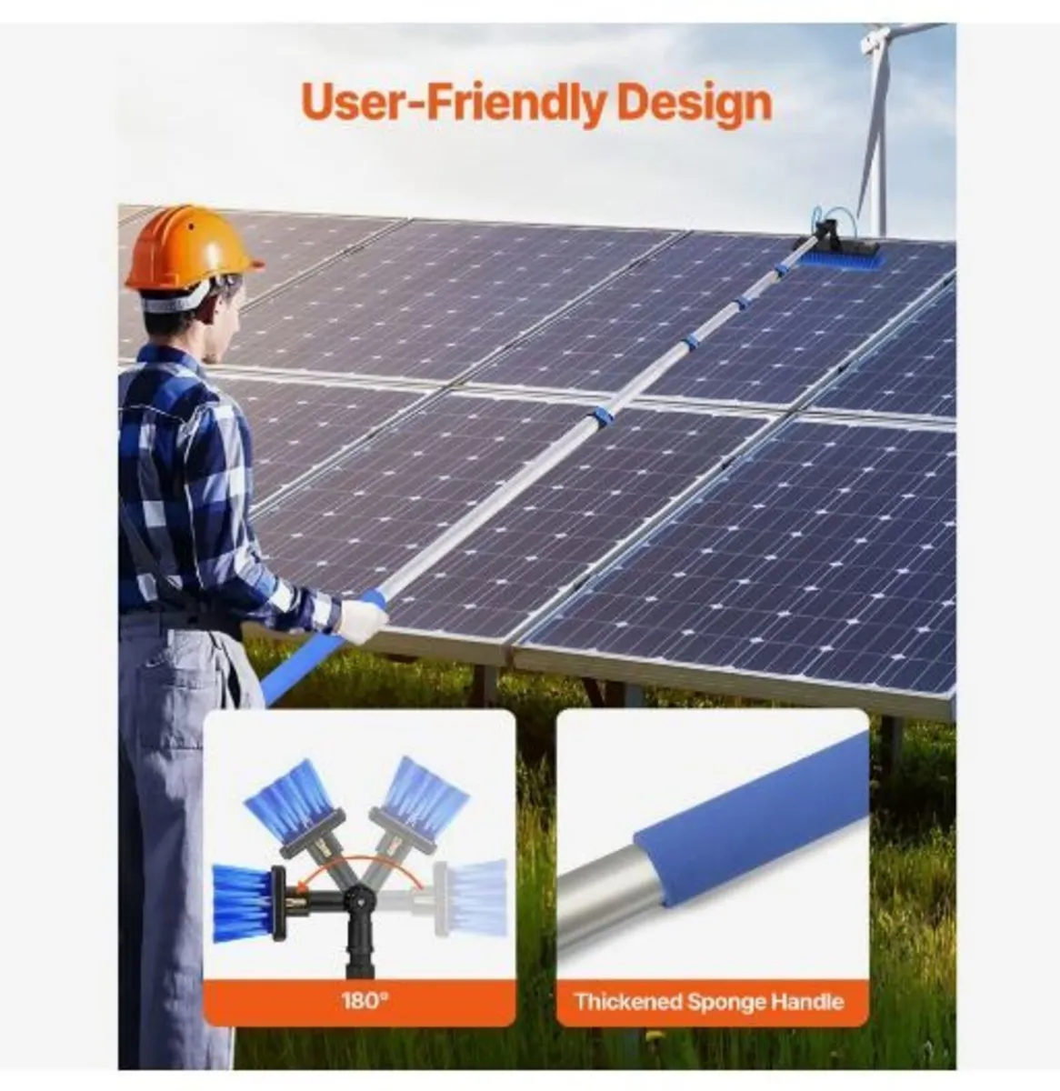 Water Fed Pole Kit, 7.3m Solar Panel Cleaning - Image 3