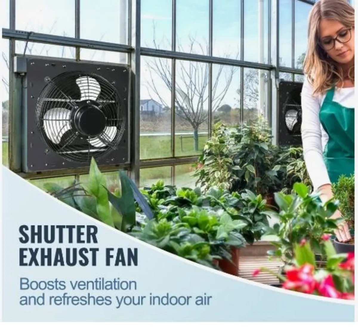 Shutter Exhaust Fan, 406 mm - Image 2