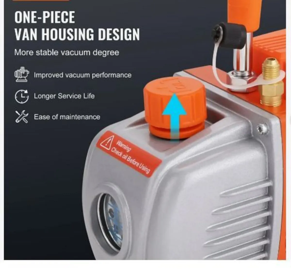 18.9 L Vacuum Chamber and 3.5 CFM Pump Kit - Image 2