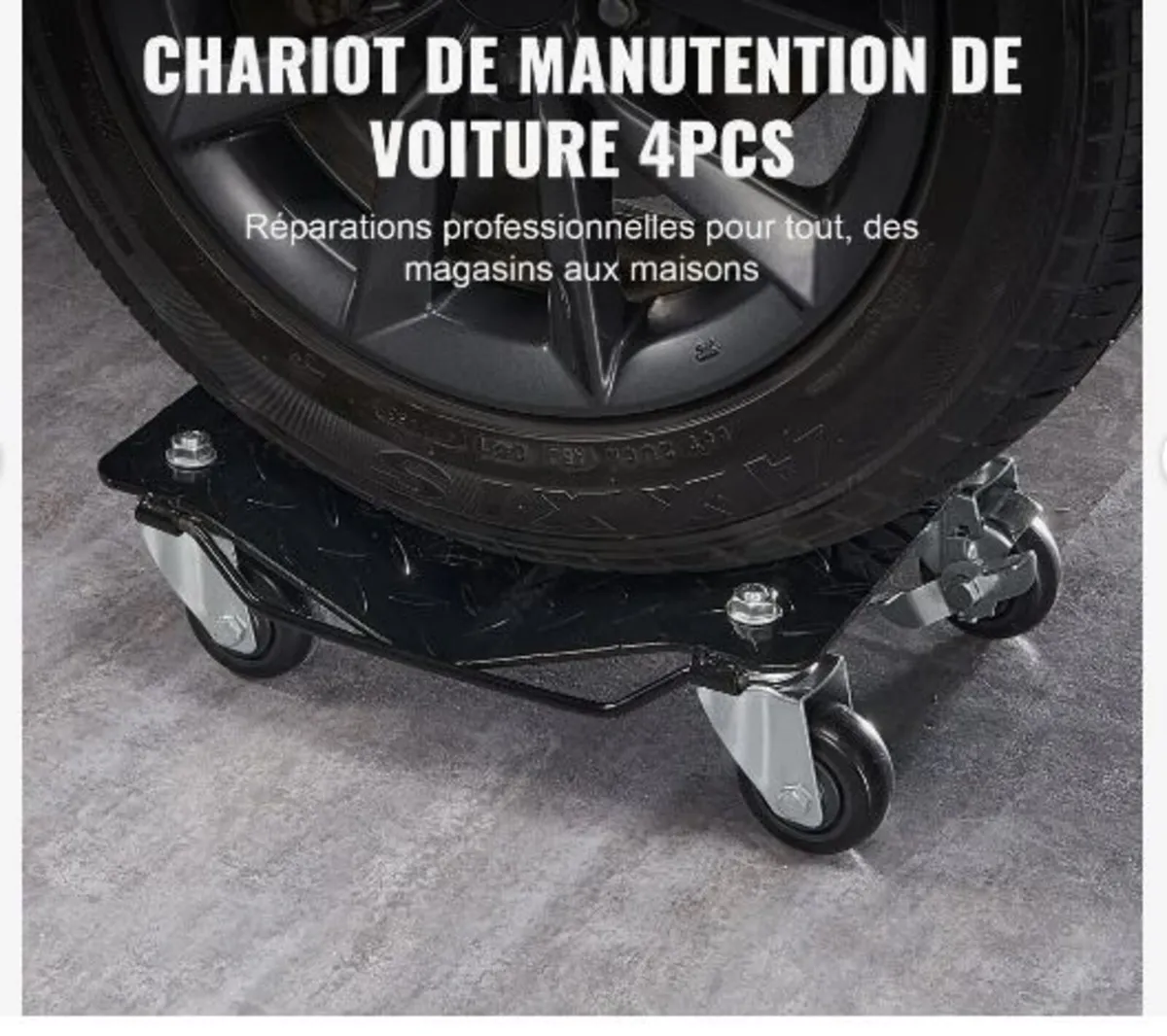 Car Dolly Wheel Tire Dolly 4 PCS - Image 2