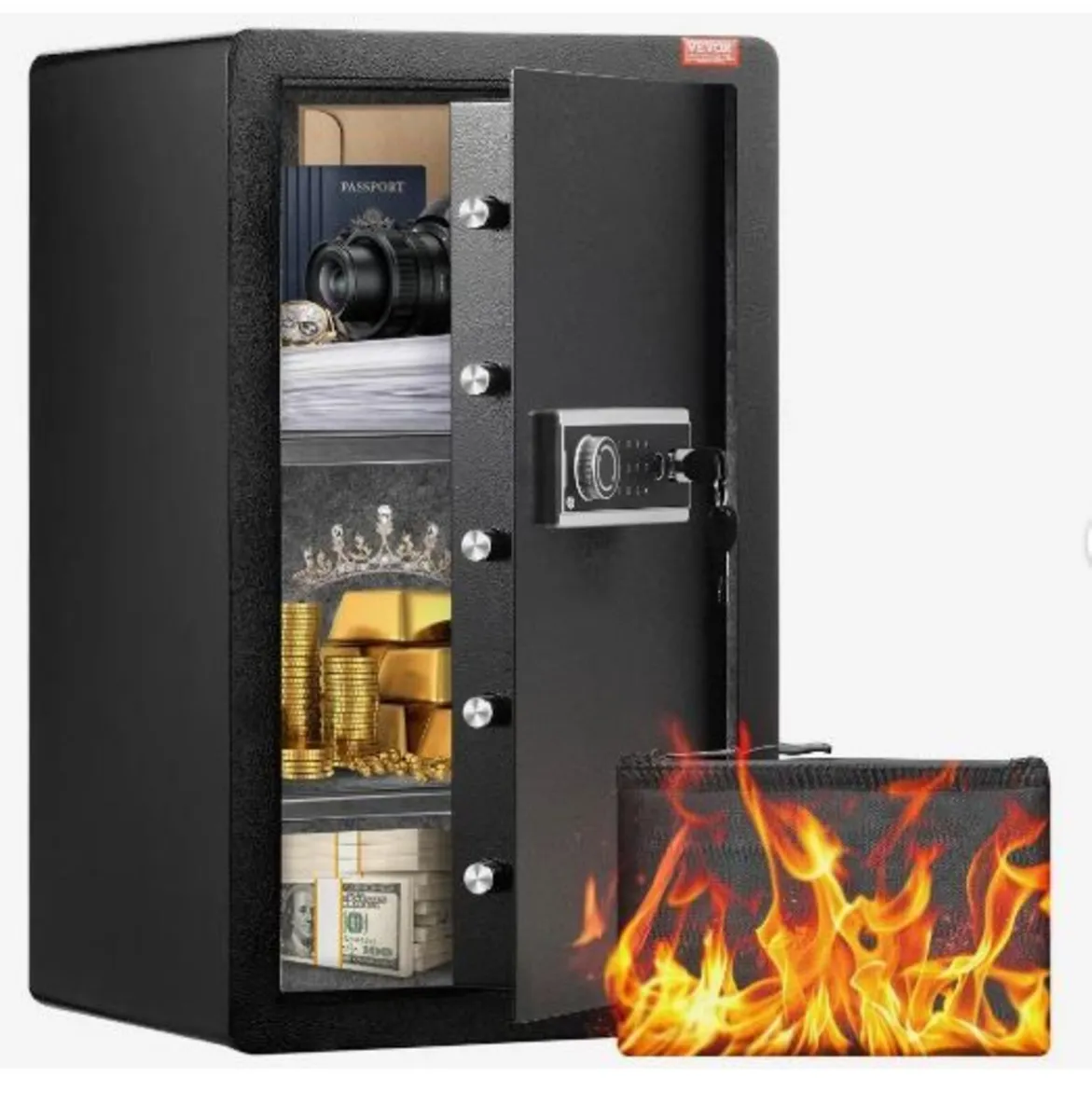 Single Door 113 L Safe Box with Key Lock - Image 1