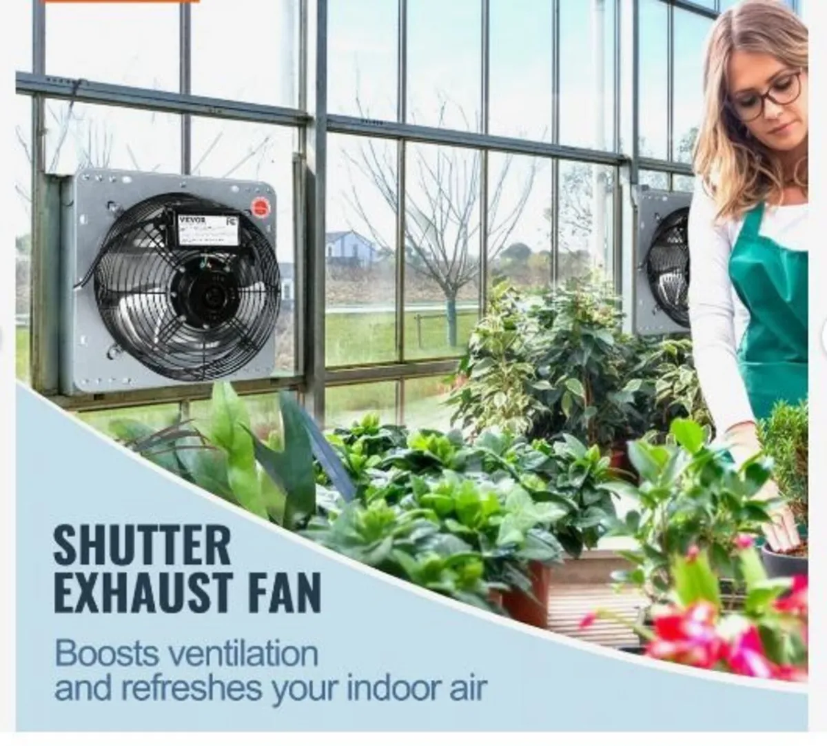 Shutter Exhaust Fan, 406 mm High-speed - Image 2